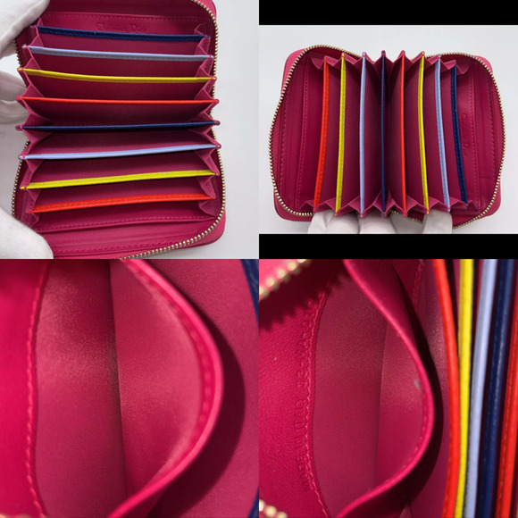 Authentic Christian DIOR Pink Cannage Leather Compact Zip Around Wallet EUC - Picture 7 of 7